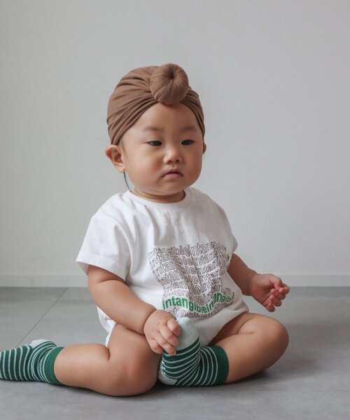 CIAOPANIC TYPY（チャオパニックティピー）の「【BABY】TEEマルシェロンパース（ロンパース・キッズ・ホワイト/ブラック/ボルドー/グレー・80）」の9枚目の写真