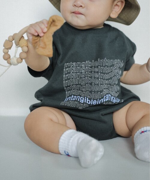 CIAOPANIC TYPY（チャオパニックティピー）の「【BABY】TEEマルシェロンパース（ロンパース・キッズ・ホワイト/ブラック/ボルドー/グレー・80）」の10枚目の写真
