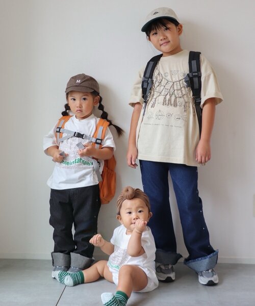 CIAOPANIC TYPY（チャオパニックティピー）の「【BABY】TEEマルシェロンパース（ロンパース・キッズ・ホワイト/ブラック/ボルドー/グレー・80）」の18枚目の写真