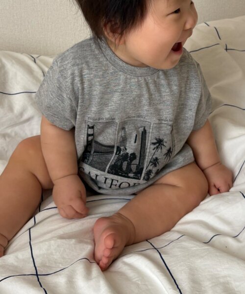 CIAOPANIC TYPY（チャオパニックティピー）の「【BABY】TEEマルシェロンパース（ロンパース・キッズ・ホワイト/ブラック/ボルドー/グレー・80）」の19枚目の写真