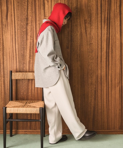 Doux archives(ドゥアルシーヴ)の「ボンディングカーブパンツ(その他パンツ・レディース・ブラウン/グレイッシュベージュ/ブラック・38)」の11枚目の写真