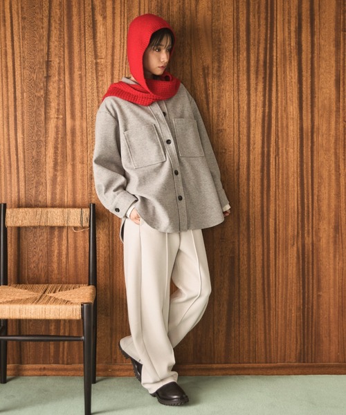 Doux archives(ドゥアルシーヴ)の「ボンディングカーブパンツ(その他パンツ・レディース・ブラウン/グレイッシュベージュ/ブラック・38)」の13枚目の写真
