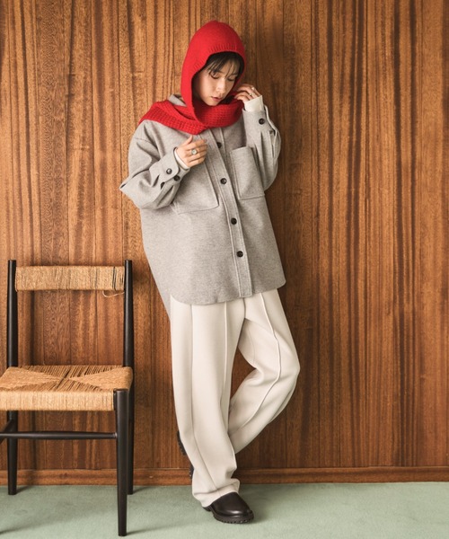 Doux archives(ドゥアルシーヴ)の「ボンディングカーブパンツ(その他パンツ・レディース・ブラウン/グレイッシュベージュ/ブラック・38)」の14枚目の写真