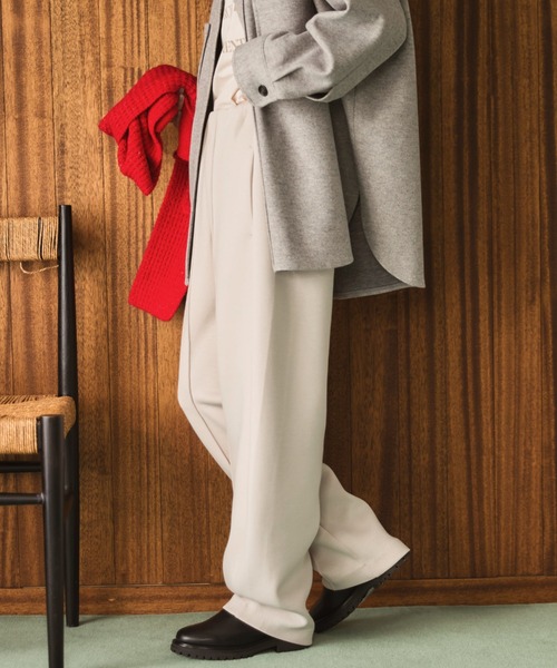 Doux archives(ドゥアルシーヴ)の「ボンディングカーブパンツ(その他パンツ・レディース・ブラウン/グレイッシュベージュ/ブラック・38)」の19枚目の写真