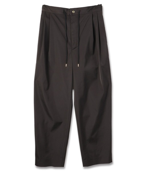 CULLNI（クルニ）の「Double Satin 2Tuck Drawstring Semi Wide Pants（その他パンツ・メンズ・ブラック/ネイビー/ベージュ・2/1/0）」の5枚目の写真