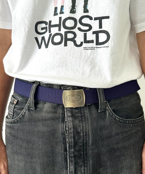 EDWIN(エドウィン)の「EDWIN/エドウィン GIベルト/ガチャベルト/ゴールドバックル/日本製(ベルト・メンズ・ブラック/ベージュ/ネイビー/カーキ・FREE)」の4枚目の写真