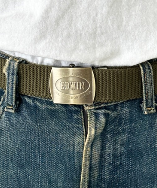 EDWIN(エドウィン)の「EDWIN/エドウィン GIベルト/ガチャベルト/ゴールドバックル/日本製(ベルト・メンズ・ブラック/ベージュ/ネイビー/カーキ・FREE)」の12枚目の写真
