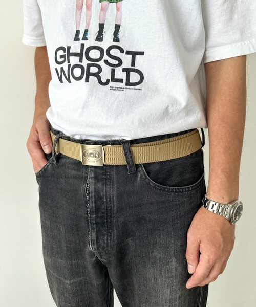 EDWIN(エドウィン)の「EDWIN/エドウィン GIベルト/ガチャベルト/ゴールドバックル/日本製(ベルト・メンズ・ブラック/ベージュ/ネイビー/カーキ・FREE)」の8枚目の写真