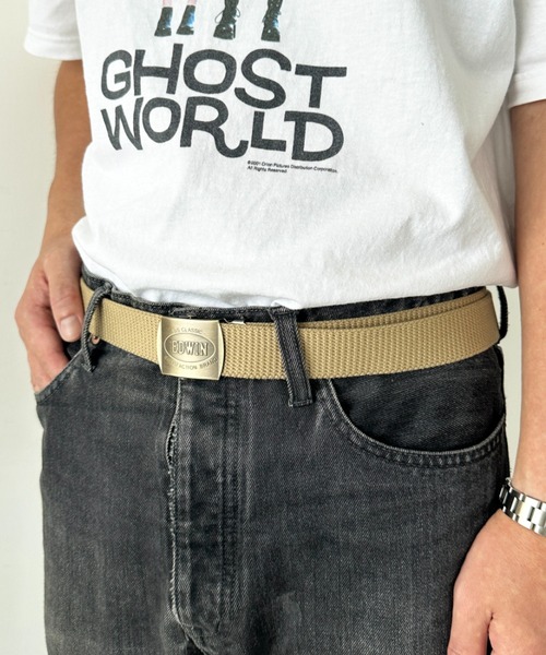EDWIN(エドウィン)の「EDWIN/エドウィン GIベルト/ガチャベルト/ゴールドバックル/日本製(ベルト・メンズ・ブラック/ベージュ/ネイビー/カーキ・FREE)」の9枚目の写真