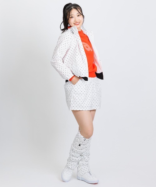 archivio(アルチビオ)の「<LADIES>保温撥水ドット柄ブルゾン(ブルゾン・レディース・ブラック/ホワイト・L/M/S)」の7枚目の写真