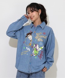 Disney | 親子お揃い ディズニー トイ・ストーリー キャラクター刺繍 シャツ 0732A(シャツ/ブラウス)