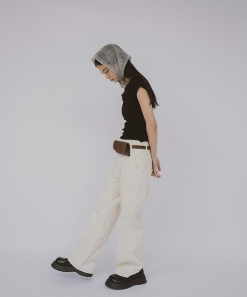 duei(デュイ)の「レースヘンリーネックハーフスリーブトップス(Tシャツ/カットソー・レディース・グレー/ブラック・FREE)」の19枚目の写真