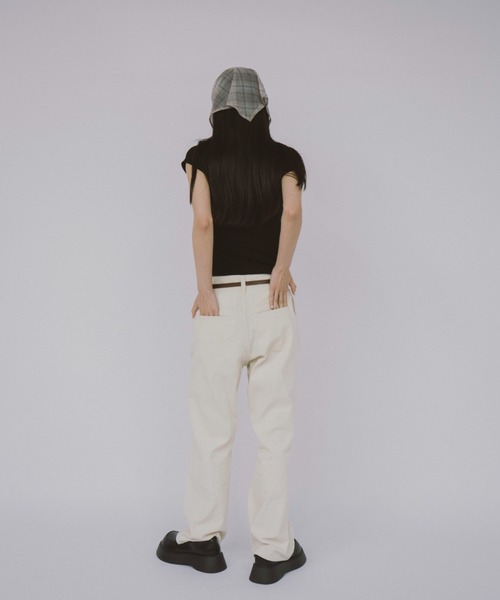 duei(デュイ)の「レースヘンリーネックハーフスリーブトップス(Tシャツ/カットソー・レディース・グレー/ブラック・FREE)」の21枚目の写真