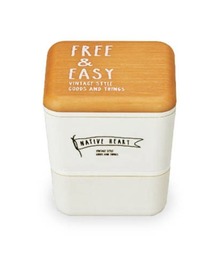 BACKYARD FAMILY（バックヤードファミリー）の「NativeHeart ネイティブハート スクエアネストランチ FREE & EASY 600ml（お弁当箱）」