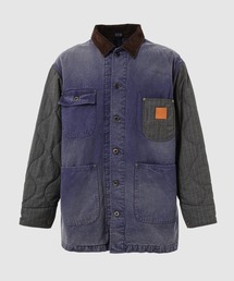 KHOKI | Vintage-effect work coat(その他アウター)