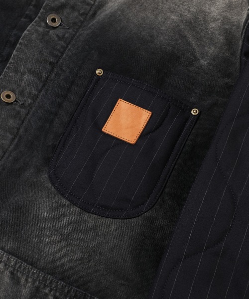 Vintage-effect work coat（その他アウター）｜KHOKI（コッキ）の