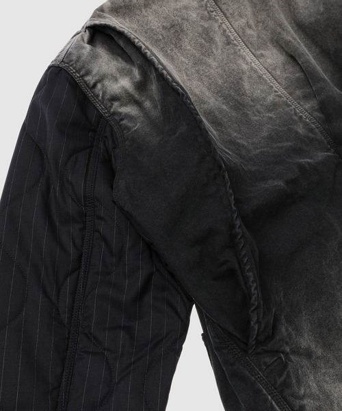 KHOKI（コッキ）の「Vintage-effect work coat（その他アウター・メンズ・ブルー/ブラック・2）」の11枚目の写真