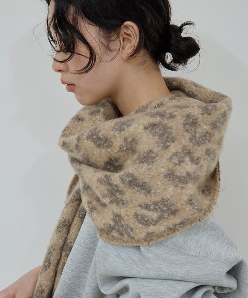 セール】レオパードジャガードストール（マフラー）｜GALLARDAGALANTE