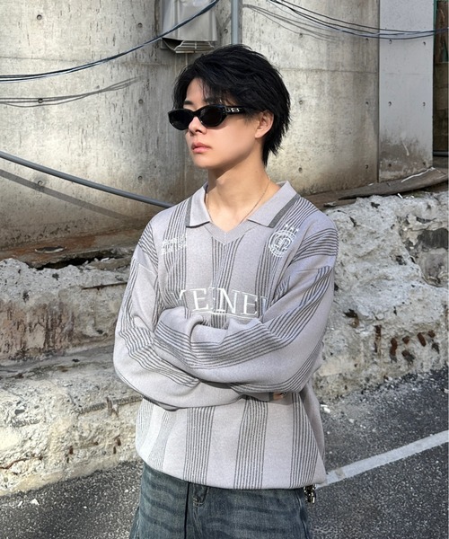 Lame Game Knit - ラメゲームニット（ニット/セーター）｜ADAMASTE