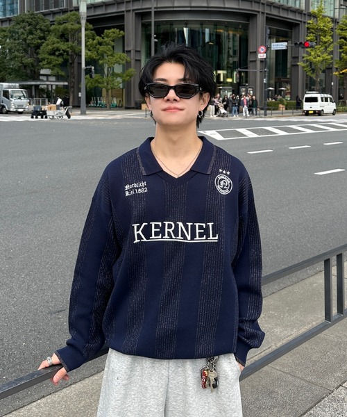 ADAMASTE(アダマスト)の「lame game knit - ラメゲームニット(ニット/セーター・メンズ・ネイビー/グリーン/グレー・MEDIUM/LARGE)」の11枚目の写真