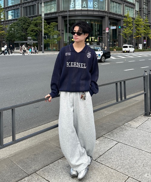 ADAMASTE(アダマスト)の「lame game knit - ラメゲームニット(ニット/セーター・メンズ・ネイビー/グリーン/グレー・MEDIUM/LARGE)」の13枚目の写真