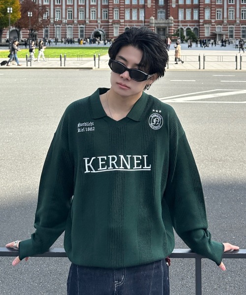 ADAMASTE(アダマスト)の「lame game knit - ラメゲームニット(ニット/セーター・メンズ・ネイビー/グリーン/グレー・MEDIUM/LARGE)」の15枚目の写真