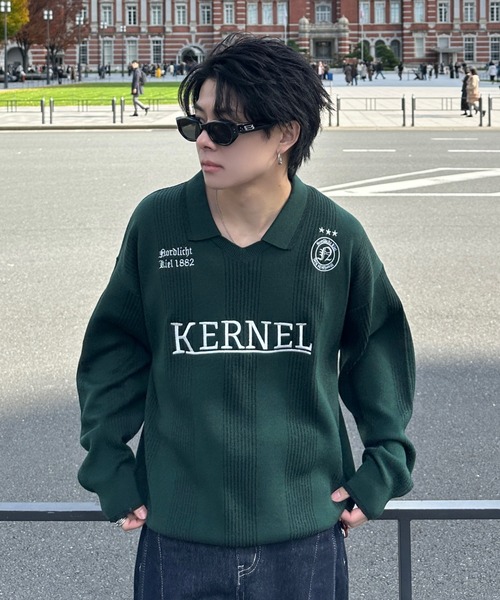 ADAMASTE(アダマスト)の「lame game knit - ラメゲームニット(ニット/セーター・メンズ・ネイビー/グリーン/グレー・MEDIUM/LARGE)」の17枚目の写真