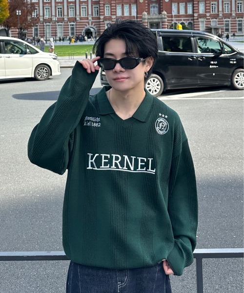 ADAMASTE(アダマスト)の「lame game knit - ラメゲームニット(ニット/セーター・メンズ・ネイビー/グリーン/グレー・MEDIUM/LARGE)」の18枚目の写真