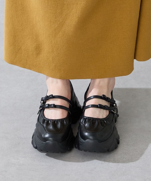 【チエミハラ】ダークグリーン　メリージェーン チエミハラ】ダークグリーン メリージェーン CHIE MIHARA