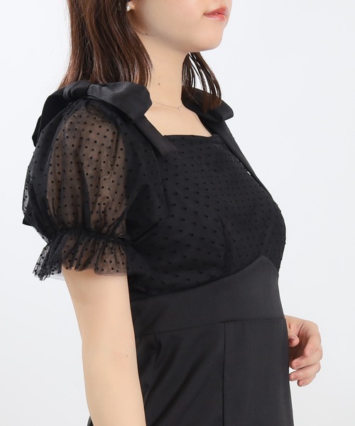 ASTORIA ODIER(アストリアオディール)の「肩リボンドッキングワンピース(ワンピース・レディース・ベージュ/ピンク/ブラック・MEDIUM)」の10枚目の写真