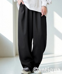 タック テーパードパンツ