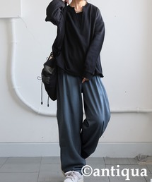 antiqua（アンティカ）の「タック テーパードパンツ（その他パンツ）」