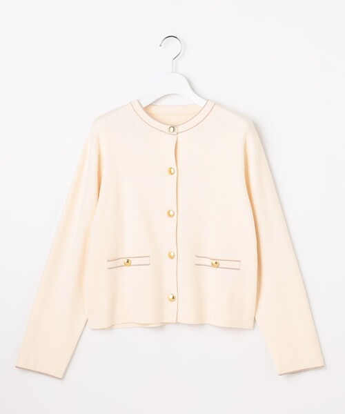 ANY SIS(エニィスィス)の「CICA加工 ニット ジャケット(カーディガン/ボレロ・レディース・ダークブラウン系/ネイビー系/ワイン系/アイボリー系・X-LARGE)」の16枚目の写真