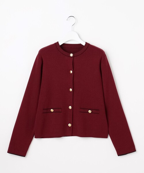 ANY SIS(エニィスィス)の「CICA加工 ニット ジャケット(カーディガン/ボレロ・レディース・ダークブラウン系/ネイビー系/ワイン系/アイボリー系・X-LARGE)」の17枚目の写真