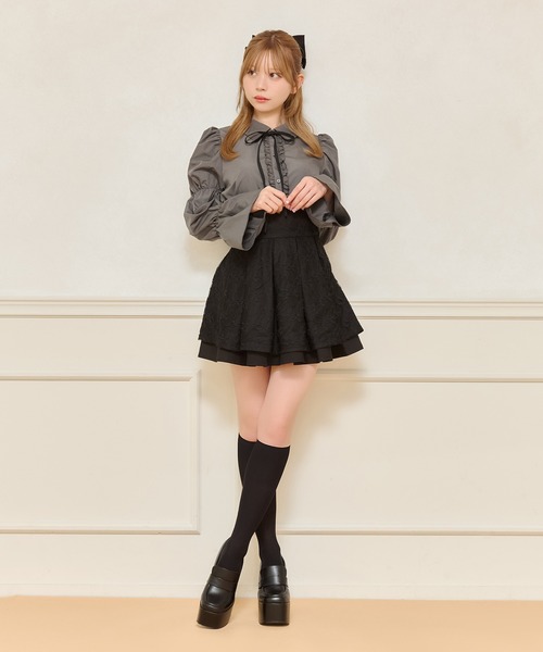 apres jour(アプレジュール)の「リボンマムルークブラウス(シャツ/ブラウス・レディース・ホワイト系その他/チャコールグレー・フリー/X-LARGE)」の15枚目の写真
