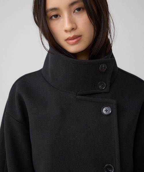 B-HEATスタンドカラーミドルコート（ステンカラーコート）｜AZUL BY