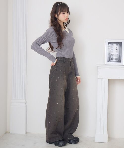 【i20】【URBANITY】リブニットセーター クリーム　【M】 美品 リブニットセーター - クリーム - レディース | H&M JP
