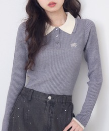 ems excite | 2枚襟リブNTPO(ニット/セーター)