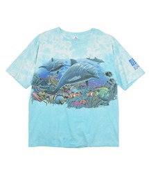 VINTAGE | 【USED】90’s “dolphin” タイダイ アニマル Tシャツ USA製(Tシャツ/カットソー)