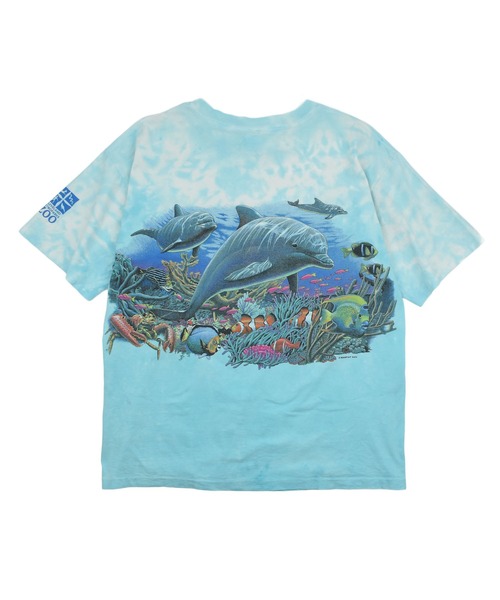 VINTAGE(ヴィンテージ)の「【USED】90’s “dolphin” タイダイ アニマル Tシャツ USA製(Tシャツ/カットソー・メンズ・ブルー・XX-LARGE)」の14枚目の写真