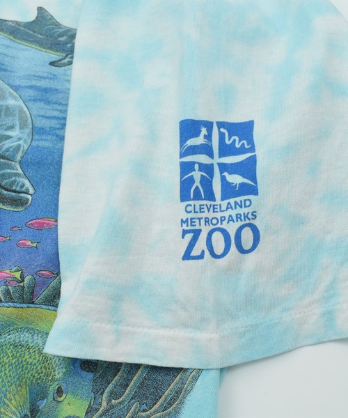VINTAGE(ヴィンテージ)の「【USED】90’s “dolphin” タイダイ アニマル Tシャツ USA製(Tシャツ/カットソー・メンズ・ブルー・XX-LARGE)」の4枚目の写真
