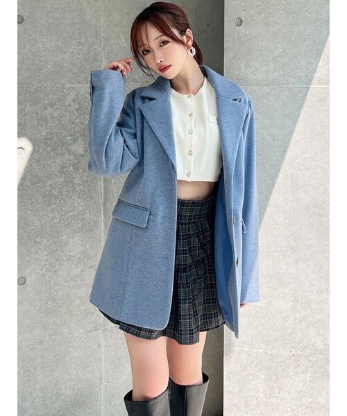 RESEXXY（リゼクシー）の「ルーズオーバージャケット（その他アウター・レディース・チャコールグレー/ブラウン/ブルー・FREE）」の11枚目の写真