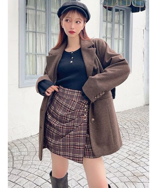 RESEXXY（リゼクシー）の「ルーズオーバージャケット（その他アウター・レディース・チャコールグレー/ブラウン/ブルー・FREE）」の15枚目の写真