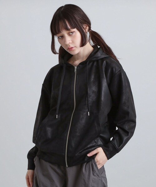 tk.TAKEO KIKUCHI（ティーケータケオキクチ）の「ヴィンテージライクプリント ジップパーカー（パーカー・メンズ・グレー/ブラック/ダークブラウン/オフホワイト・02/01/03）」の12枚目の写真