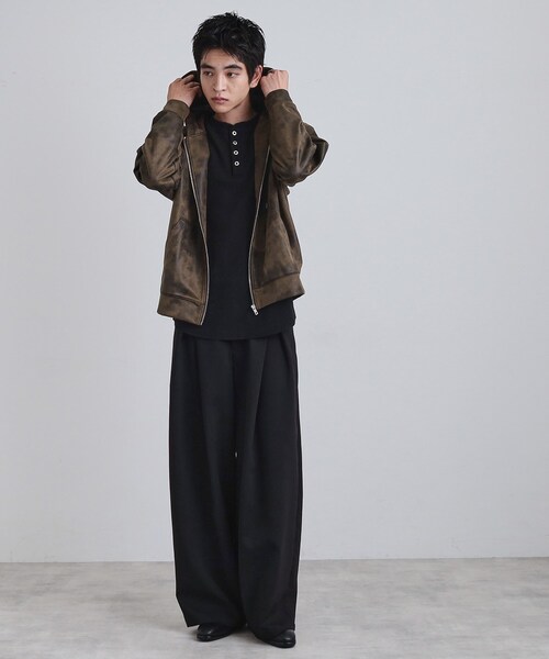 tk.TAKEO KIKUCHI（ティーケータケオキクチ）の「ヴィンテージライクプリント ジップパーカー（パーカー・メンズ・グレー/ブラック/ダークブラウン/オフホワイト・02/01/03）」の21枚目の写真