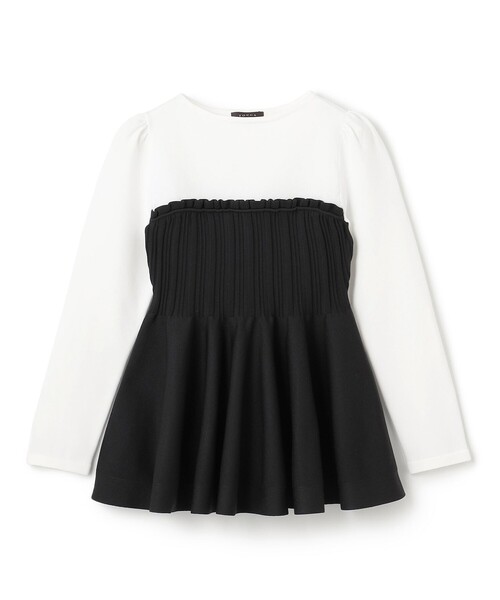 TOCCA(トッカ)の「FLOWER PATH ニットトップス(ニット/セーター・レディース・ブラック系・SMALL/MEDIUM)」の8枚目の写真