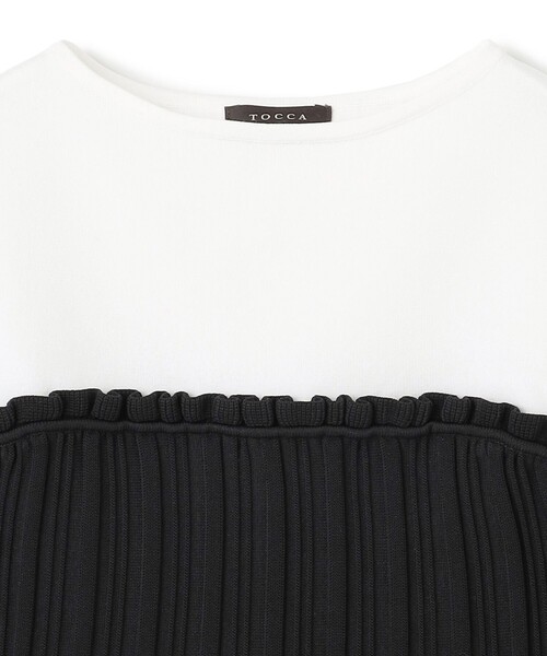 TOCCA(トッカ)の「FLOWER PATH ニットトップス(ニット/セーター・レディース・ブラック系・SMALL/MEDIUM)」の7枚目の写真