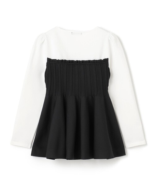 TOCCA(トッカ)の「FLOWER PATH ニットトップス(ニット/セーター・レディース・ブラック系・SMALL/MEDIUM)」の5枚目の写真