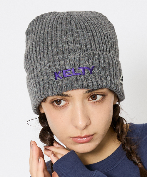 KELTY（ケルティ）の「【KELTY / ケルティ】Embroidery Logo Knit Cap / エンブロイダリーロゴ ニットキャップ（KE25215094 / KE25215096）（ニットキャップ/ビーニー・メンズ・ホワイト/ブラック/ネイビー/グレー・フリー）」の3枚目の写真