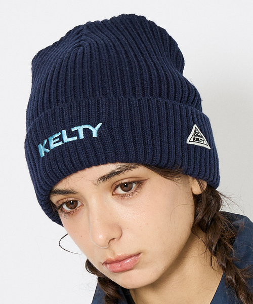 KELTY（ケルティ）の「【KELTY / ケルティ】Embroidery Logo Knit Cap / エンブロイダリーロゴ ニットキャップ（KE25215094 / KE25215096）（ニットキャップ/ビーニー・メンズ・ホワイト/ブラック/ネイビー/グレー・フリー）」の7枚目の写真